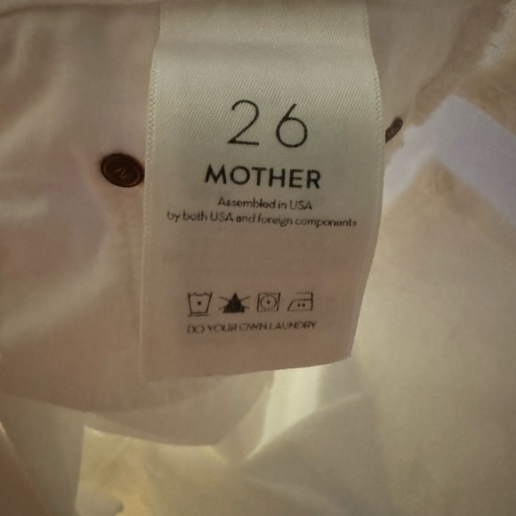 MOTHER White Looker Ankle Fray Jeans - Picture 4 of 4